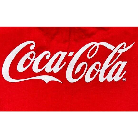 Coca-Cola Coke Long Sleeve T-Shirt Classic Spell Out Logo Red Size‎ L - Picture 8 of 10